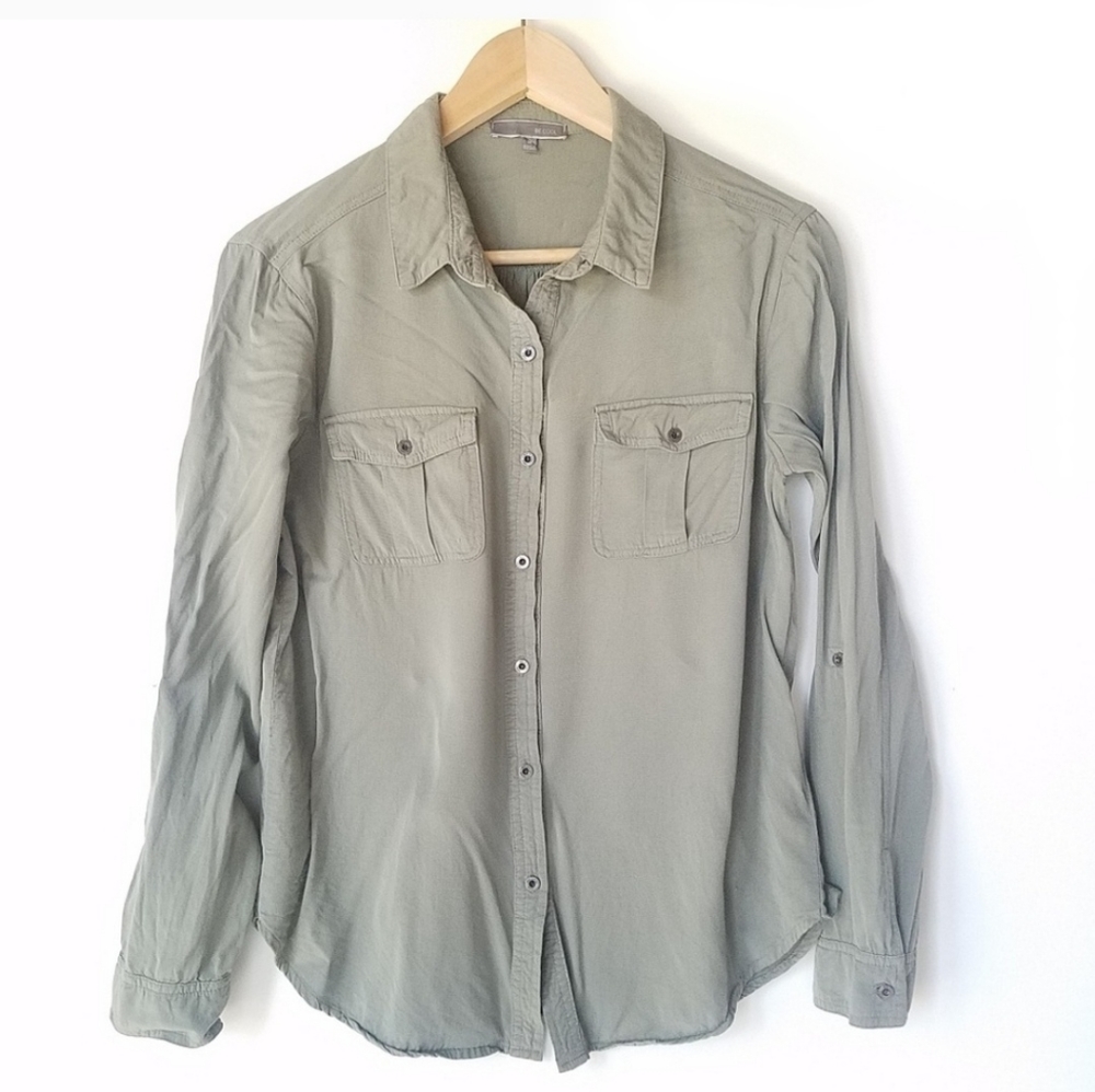 BE COOL Women's Olive green blouse size Medium